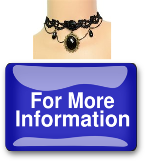 LUNA Womens Vintage Gothic Rhinestone Drop Pendant Black Lace Collar Necklaces Jewelry 